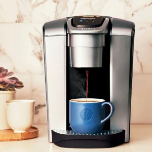 Keurig - K-Elite Single Serve K-Cup Pod Coffee Maker - Brushed Silver