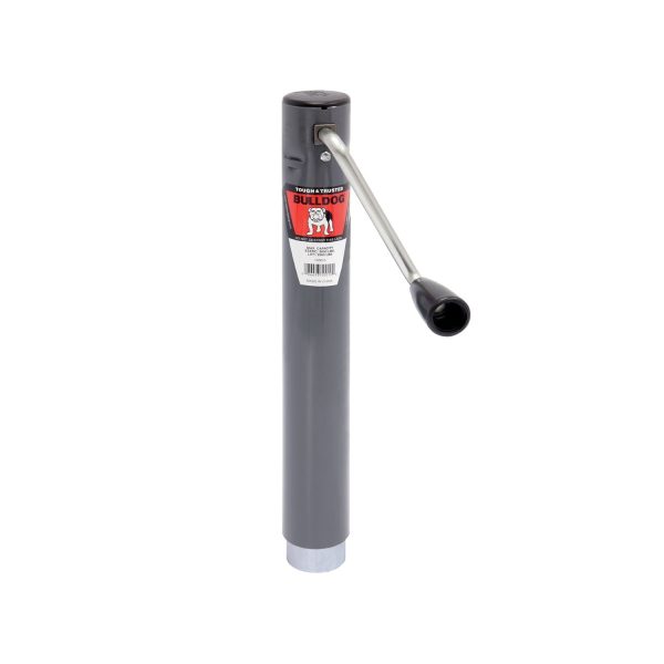 BULLDOG 150010 Round Trailer Jack, No Mount, 2,000 lbs. Lift Capacity, Sidewind, Weld-On, 10 Inch Travel - Image 2