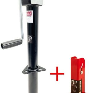 Southwest Wheel 5,000 lbs Side Wind RAM A-Frame Trailer Jack w/ 6" Flip Foot
