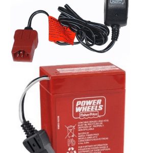 00801-1779 Red Battery & Charger Power Wheels 6V Fisher Price