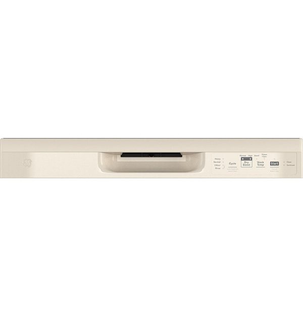 GE - Front Control Built-In Dishwasher with 55 dBA - Bisque - Image 3