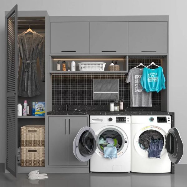 KoolMore 8 Cu. ft. Large Capacity Stackable Vented Electric Stackable Front Load Dryer in White, 240V. - Image 9