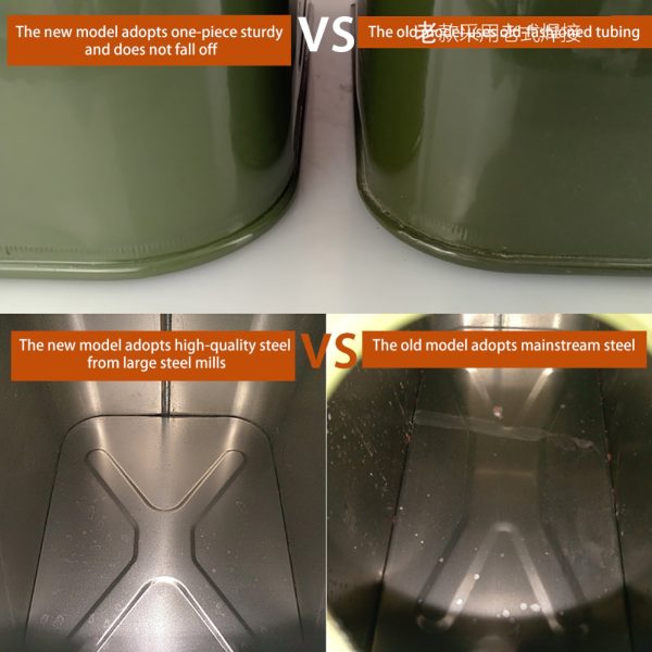 EUBUY 10L Green Metal Jerry Can Store Container for Petrol Oil Water Alcohol - Image 5