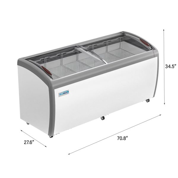 KoolMore 71 in. Commercial Ice Cream Display Freezer, 20 cu. ft. - Image 9