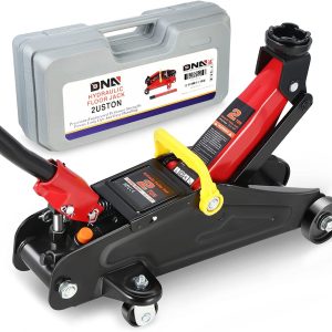 DNA Motoring TOOLS-00234 Low Profile Hydraulic Trolley Service Garage Floor Jack 2 Ton
