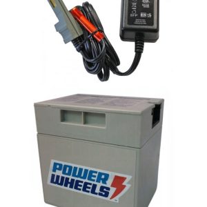 Power Wheels Jeep Wrangler Battery & Battery Charger T7298, W9418