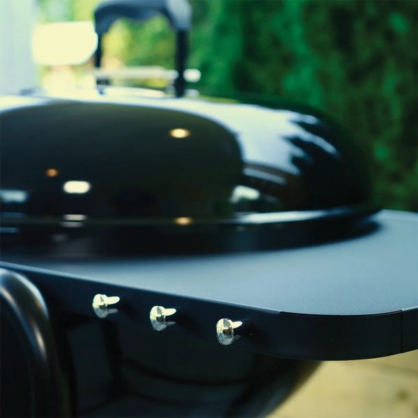 Slow 'N Sear® MasterKettle Charcoal Grill + Smoker - 22" Kettle Grill with Grill Cart and Built-in Side Table - Image 4