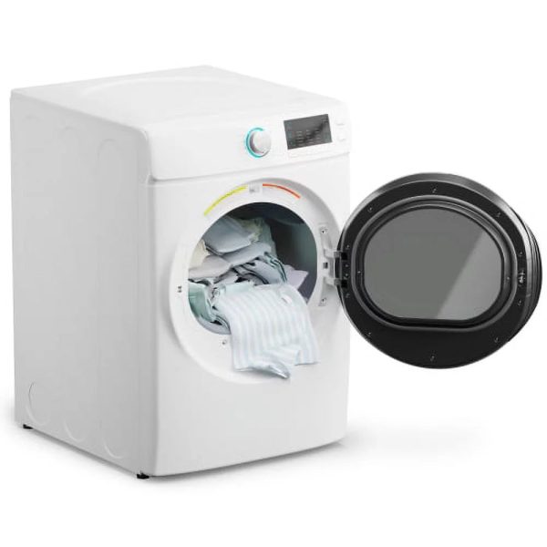 KoolMore 8 Cu. ft. Large Capacity Stackable Vented Electric Stackable Front Load Dryer in White, 240V. - Image 5