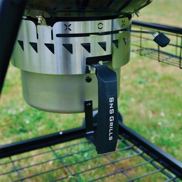Slow 'N Sear® MasterKettle Charcoal Grill + Smoker - 22" Kettle Grill with Grill Cart and Built-in Side Table - Image 6