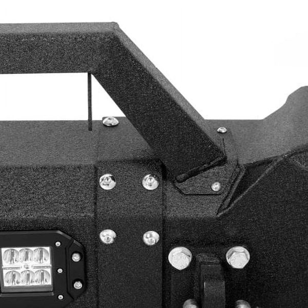 Kojem Front Bumper for 2005-2015 Toyota Tacoma w/ Winch Plate & LED Lights & D-rings 3 Piece Powder Coated - Image 11