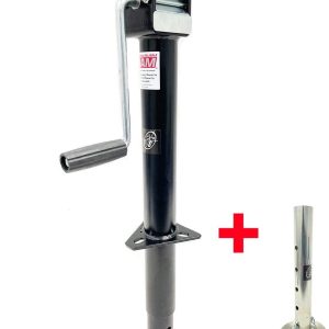 Southwest Wheel 5,000 lbs Side Wind RAM A-Frame Trailer Jack w/Zinc Adjustable Drop Leg
