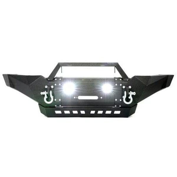 Kojem Front Bumper for 2005-2015 Toyota Tacoma w/ Winch Plate & LED Lights & D-rings 3 Piece Powder Coated - Image 5