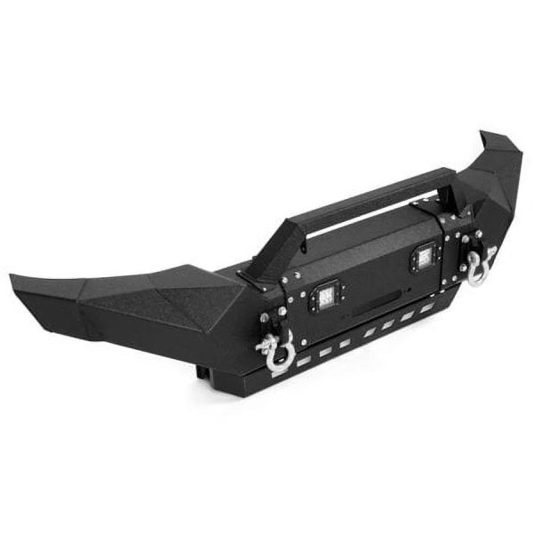 Kojem Front Bumper for 2005-2015 Toyota Tacoma w/ Winch Plate & LED Lights & D-rings 3 Piece Powder Coated - Image 3