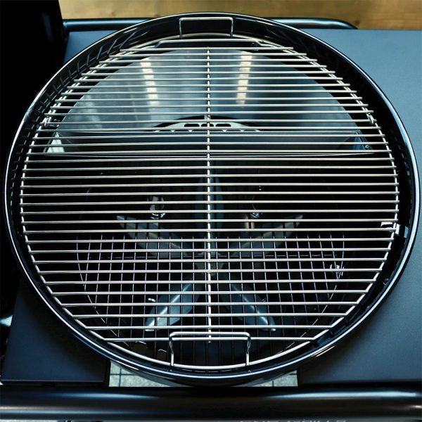 Slow 'N Sear® MasterKettle Charcoal Grill + Smoker - 22" Kettle Grill with Grill Cart and Built-in Side Table - Image 3