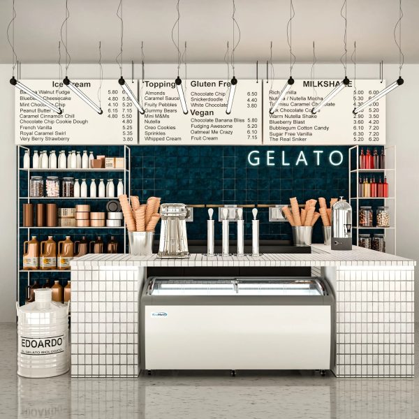 KoolMore 71 in. Commercial Ice Cream Display Freezer, 20 cu. ft. - Image 11