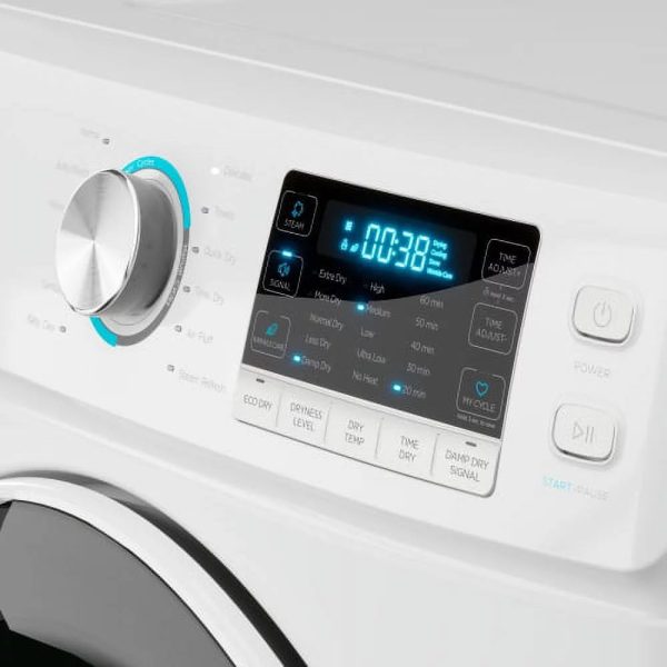KoolMore 8 Cu. ft. Large Capacity Stackable Vented Electric Stackable Front Load Dryer in White, 240V. - Image 6