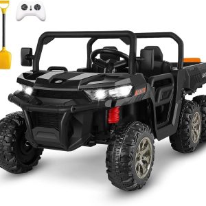 6-Wheel 24V UTV Ride-On with Dump Bed and 4WD Power