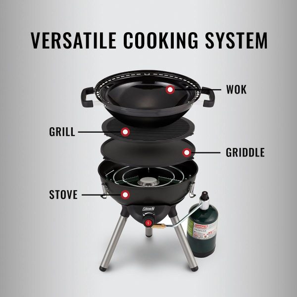 Coleman 4-in-1 Portable Propane Gas Camping Stove， 1 Burner - Image 4