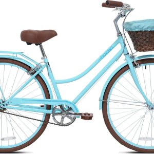 Kent Bicycles 700C Providence Ladies Cruiser Bike， Light Blue and Brown