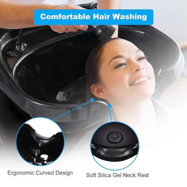 Hair Basin Sink Shampoo Bowl CUPC Certified Vacuum Breaker Sprayer Neck Rest Beauty Salon Equipment for Home Barbershop - Image 3