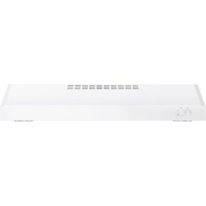 GE - 30" Convertible Range Hood - White on white
