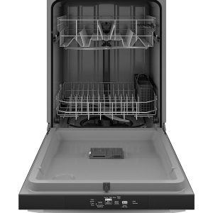 GE - Top Control Built In Dishwasher, 55 dBA - White