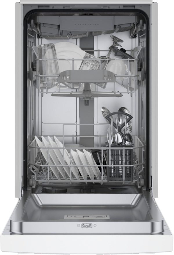 Bosch - 300 Series 18" Front Control Smart Built-In Dishwasher with 3rd Rack and 46 dBA - White - Image 10