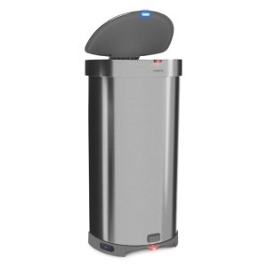 EyeVac 2 in 1 Stainless Steel Touchless Vacuum Cleaner & Trash Bin (Used)