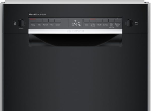 Bosch - 300 Series 18" Front Control Smart Built-In Dishwasher with 3rd Rack and 46 dBA - Black - Image 15