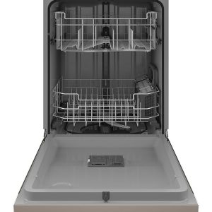 GE - Front Control Built-In Dishwasher, 52 dBA - Slate