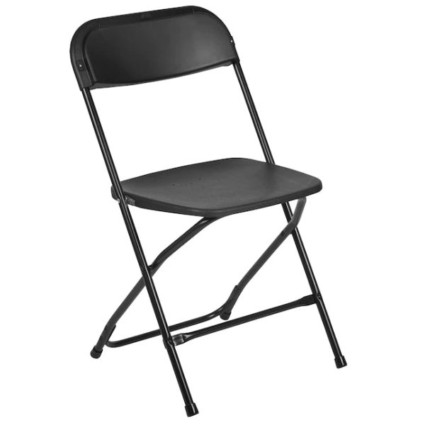 Flash Furniture 10-Pack Black Standard Folding Chair with Solid Seat (Indoor) - Image 11