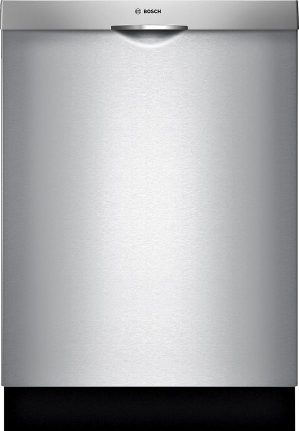Bosch - 300 Series 24" Scoop Handle Dishwasher with Stainless Steel Tub - Stainless steel