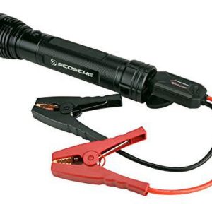 SCOSCHE PBJF400 PowerUp 400 Torch Portable 1,000 Lumen Flashlight and Car Jump Starter with 5,100 mAh 400A Portable Battery with USB Port for use in 4 and 6-Cylinder Vehicles or Motorcycles