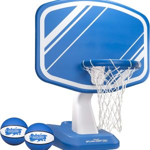GoSports Splash Hoop Swimming Pool Basketball Game�� Includes Poolside Water Basketball Hoop�� 2 Balls and Pump