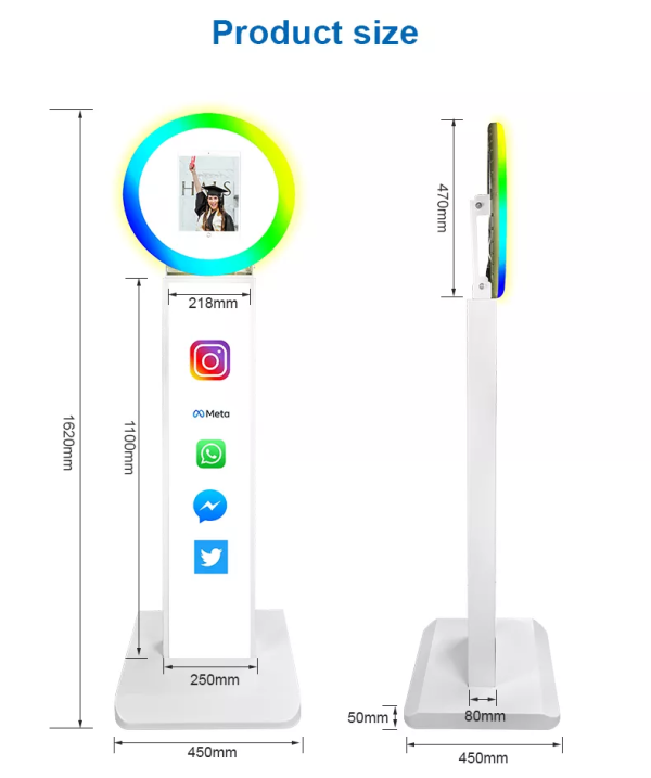 Automatic Selfie 12.9 inch Ipad Photo Booth Floor Stand Selfie PhotoBooth for Wedding Party… - Image 5