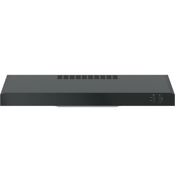GE - 30" Convertible Range Hood - Black on black - Image 7