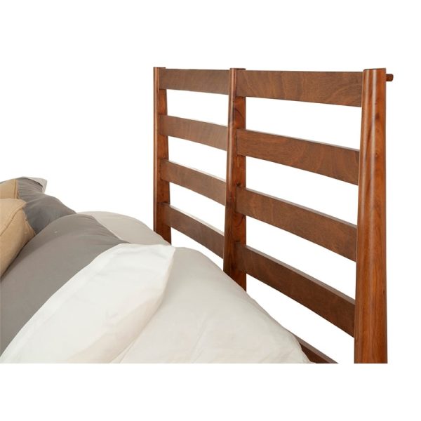 Home Square 4 Piece Set with Small TV Console Full Wood Bed & Large Nightstand - Image 8