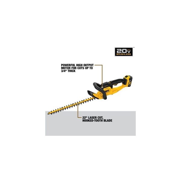 DEWALT 20 V MAX* Lithium Ion Hedge Trimmer 5.0 Ah DCHT820P1 from DEWALT - Image 3