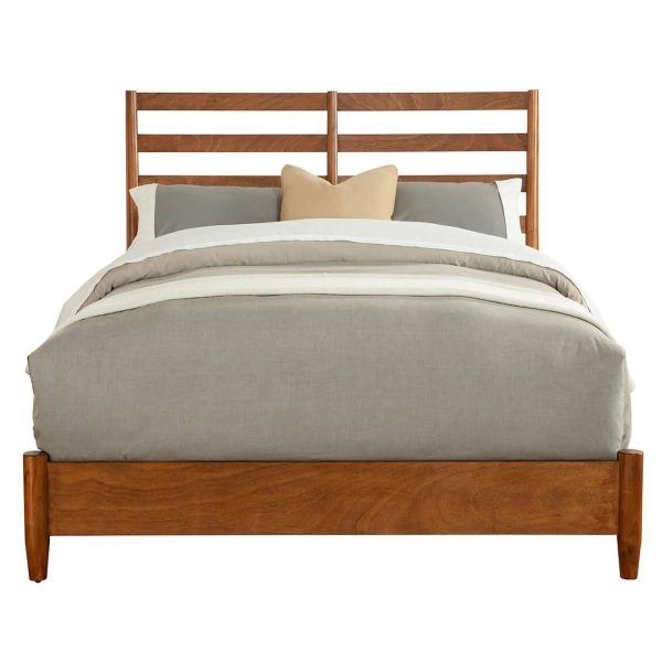Home Square 4 Piece Set with Small TV Console Full Wood Bed & Large Nightstand - Image 9