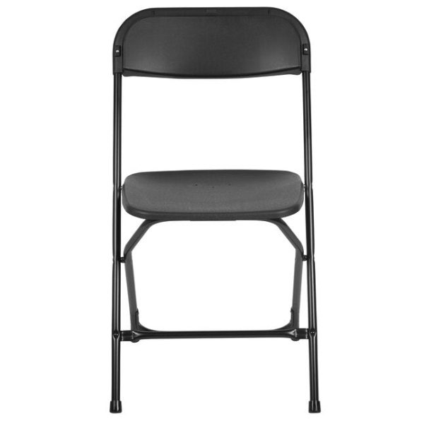 Flash Furniture 10-Pack Black Standard Folding Chair with Solid Seat (Indoor) - Image 9
