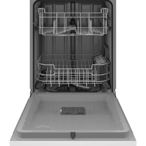 GE - Front Control Built-In Dishwasher, 52 dBA - White