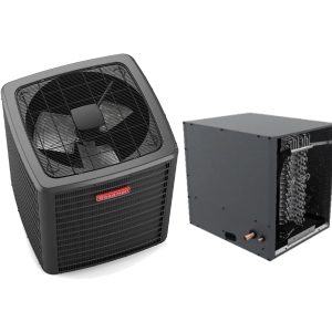 Goodman Multi-Family Series 1.5 Ton 14.3 SEER2 Air Conditioning Condenser and Horizontal Coil (17.5" - Scroll Compressor) - GSXM401810 - CHPTA1822B4