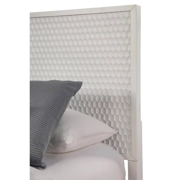 Home Square 3 Piece Furniture Set with 2-Drawer Nightstand & Full Wood Headboard - Image 9