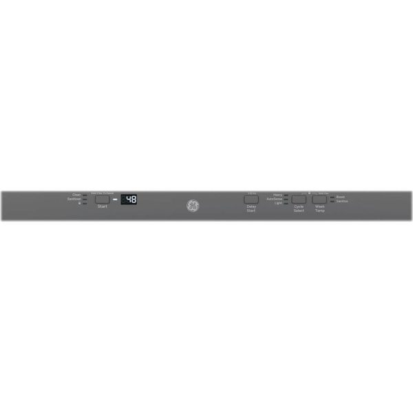 GE - 24" Top Control Built-In Dishwasher with Stainless Steel Tub - Stainless steel