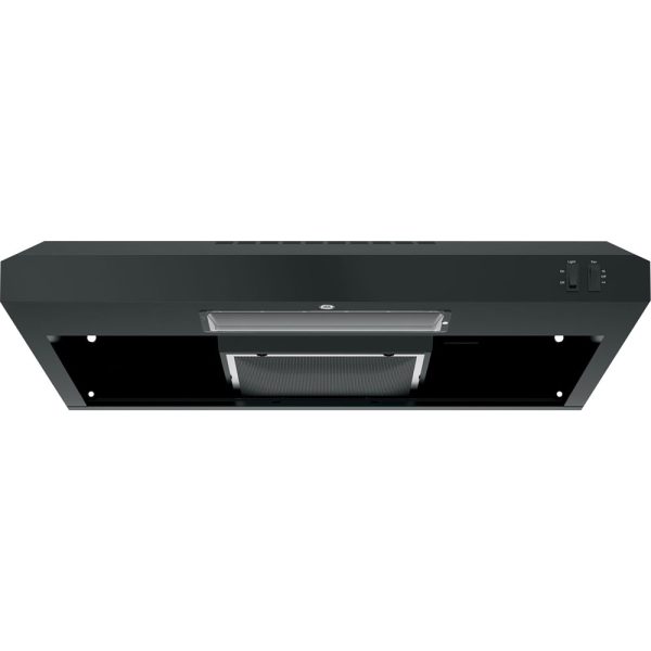 GE - 30" Convertible Range Hood - Black on black - Image 5