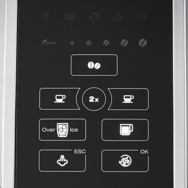 De'Longhi - Dinamica TrueBrew Over Ice Fully Automatic Coffee and Espresso Machine- Chrome and Black - Image 6