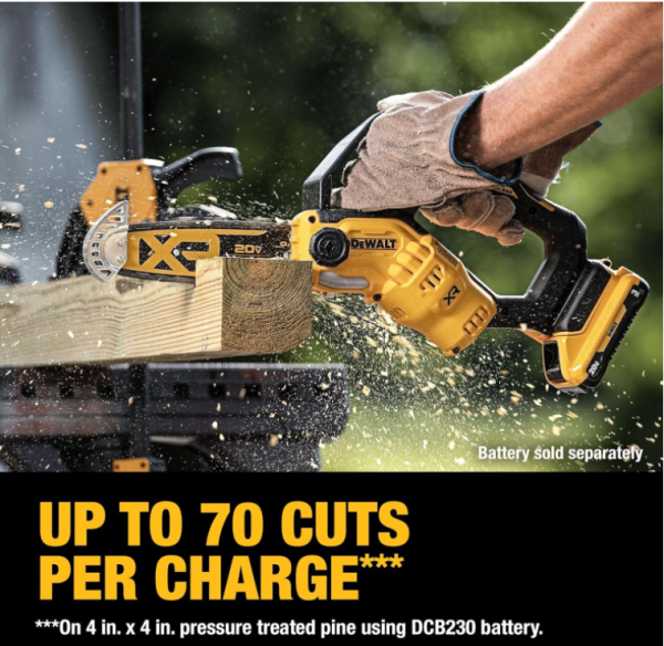 DW 20V MAX 8" Pruning Chainsaw Brushless Cordless Kit DCCS623L1 from DW - Image 8