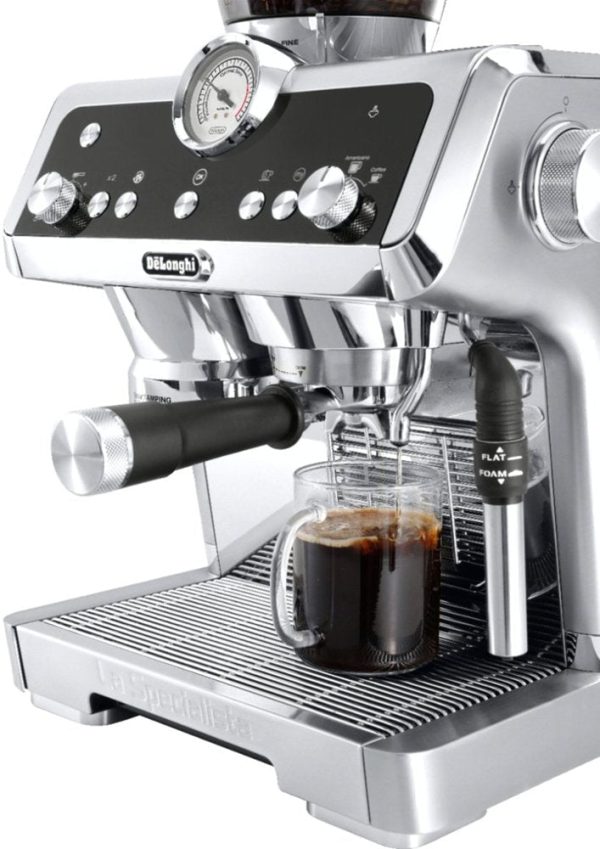 De'Longhi - La Specialista Espresso Machine with 19 bars of pressure and Milk Frother - Stainless Steel - Image 4