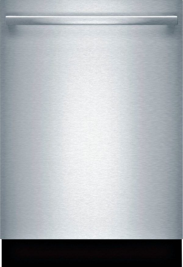 Bosch - 100 Series 24" Top Control Built-In Dishwasher with Hybrid Stainless Steel Tub - Stainless steel