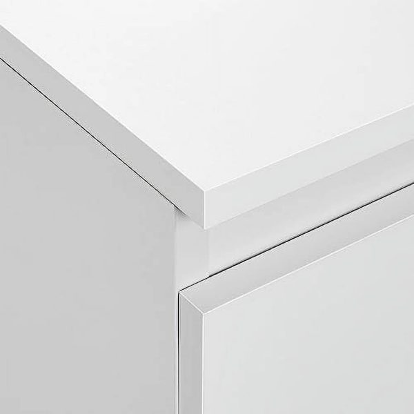 AYFDEGT 2PCS 3-Drawer Nightstands White Bedside Tables with Space Modern Bedside Cabinet Units with Sturdy Base Small Bedside Cupboards for Bedroom Small Space - Image 7